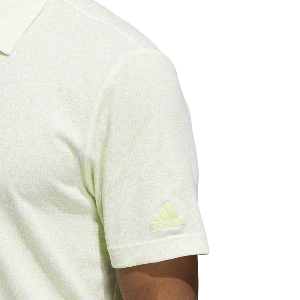 ADIDAS 2022 Abstract Print Polo Shirt - White 5 ADIDAS 2022 Abstract Print Polo Shirt - White - Image 3