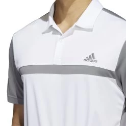 ADIDAS 2022 Colorblock Polo Shirt - White -golf adidas 2022 colorblock polo shirt white p8882 18752 image