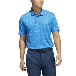 ADIDAS 2022 Jacquard Polo Shirt - Blue Rush