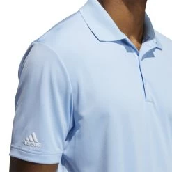 ADIDAS 2022 Performance Primegreen Polo Shirt - Clear Sky -golf adidas 2022 performance primegreen polo shirt clear sky p8759 18212 image