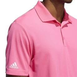 ADIDAS 2022 Performance Primegreen Polo Shirt - Solar Pink -golf adidas 2022 performance primegreen polo shirt solar pink p8765 18236 image