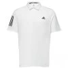 ADIDAS 3-Stripe Basic LC Polo - White/Black -golf adidas 3 stripe basic lc polo white black p9904 21693 image