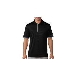 ADIDAS Asymmetrical Stripe Polo - Black