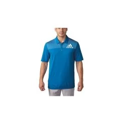 ADIDAS Big Logo Dot Print Polo - Shock Blue/White