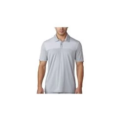 ADIDAS Climachill Heather Block Polo - Mid Grey