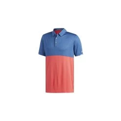 ADIDAS Climachill Hthr COMP Polo - MARINE/RED/RED