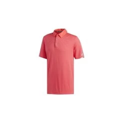 ADIDAS Climachill Tonal Stripe Polo - SHOCK RED/PINK