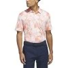 ADIDAS Floral Polo Shirt - Coral Fusion -golf adidas floral polo shirt coral fusion p13276 29986 image
