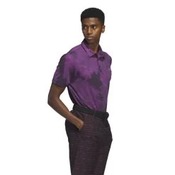 ADIDAS Flower Mesh Golf Polo Shirt - Black 9 ADIDAS Flower Mesh Golf Polo Shirt - Black -golf adidas flower mesh golf polo shirt black p13243 29880 image