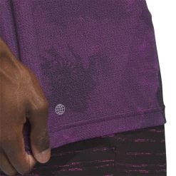 ADIDAS Flower Mesh Golf Polo Shirt - Black 11 ADIDAS Flower Mesh Golf Polo Shirt - Black -golf adidas flower mesh golf polo shirt black p13243 29882 image