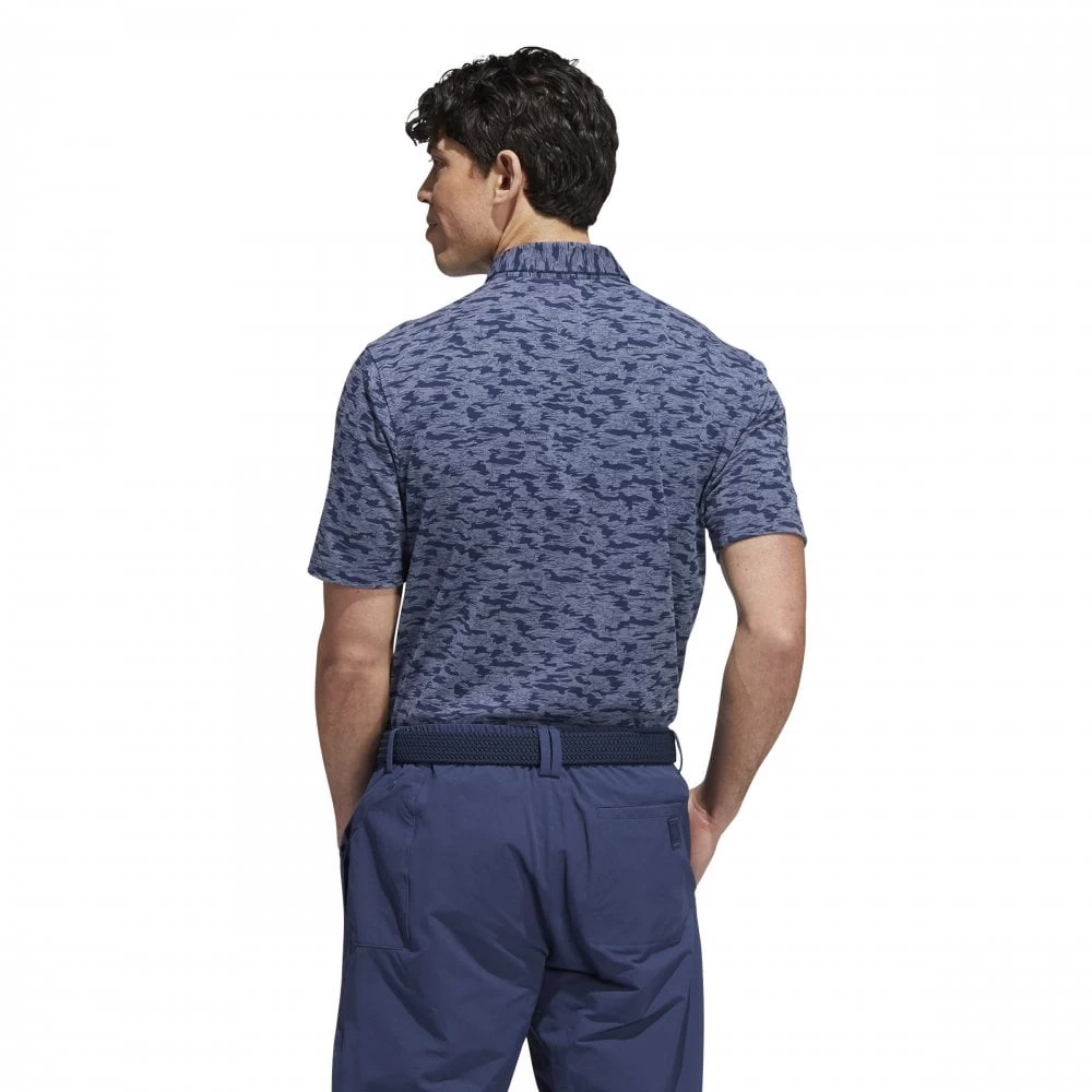 ADIDAS Go-To Camo-Print Polo Shirt - Collegiate Navy 4 ADIDAS Go-To Camo-Print Polo Shirt - Collegiate Navy - Image 2