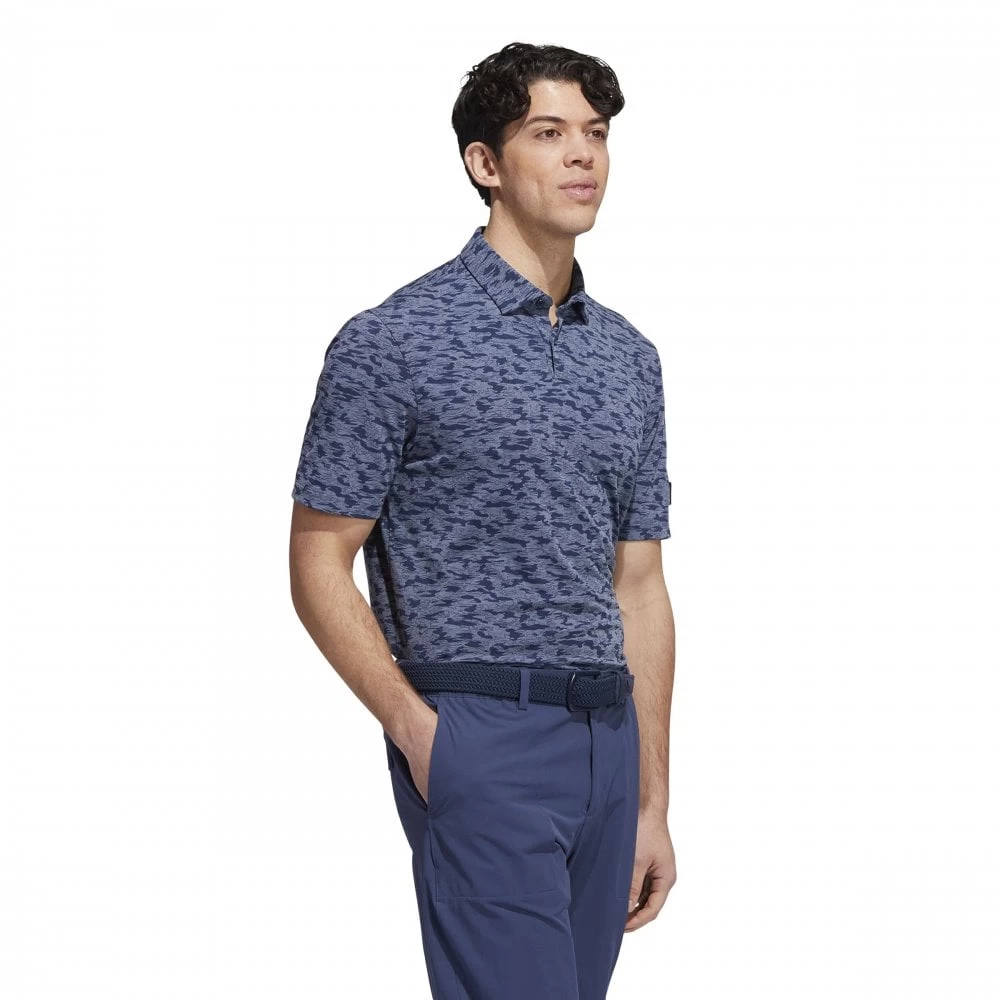 ADIDAS Go-To Camo-Print Polo Shirt - Collegiate Navy 5 ADIDAS Go-To Camo-Print Polo Shirt - Collegiate Navy - Image 3