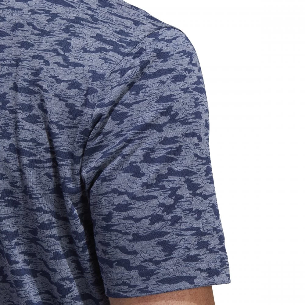 ADIDAS Go-To Camo-Print Polo Shirt - Collegiate Navy 7 ADIDAS Go-To Camo-Print Polo Shirt - Collegiate Navy - Image 5