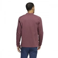 ADIDAS Go-To Long Sleeve Henley Polo Shirt Quiet Crimson -golf adidas go to long sleeve henley polo shirt quiet crimson p11442 24389 image