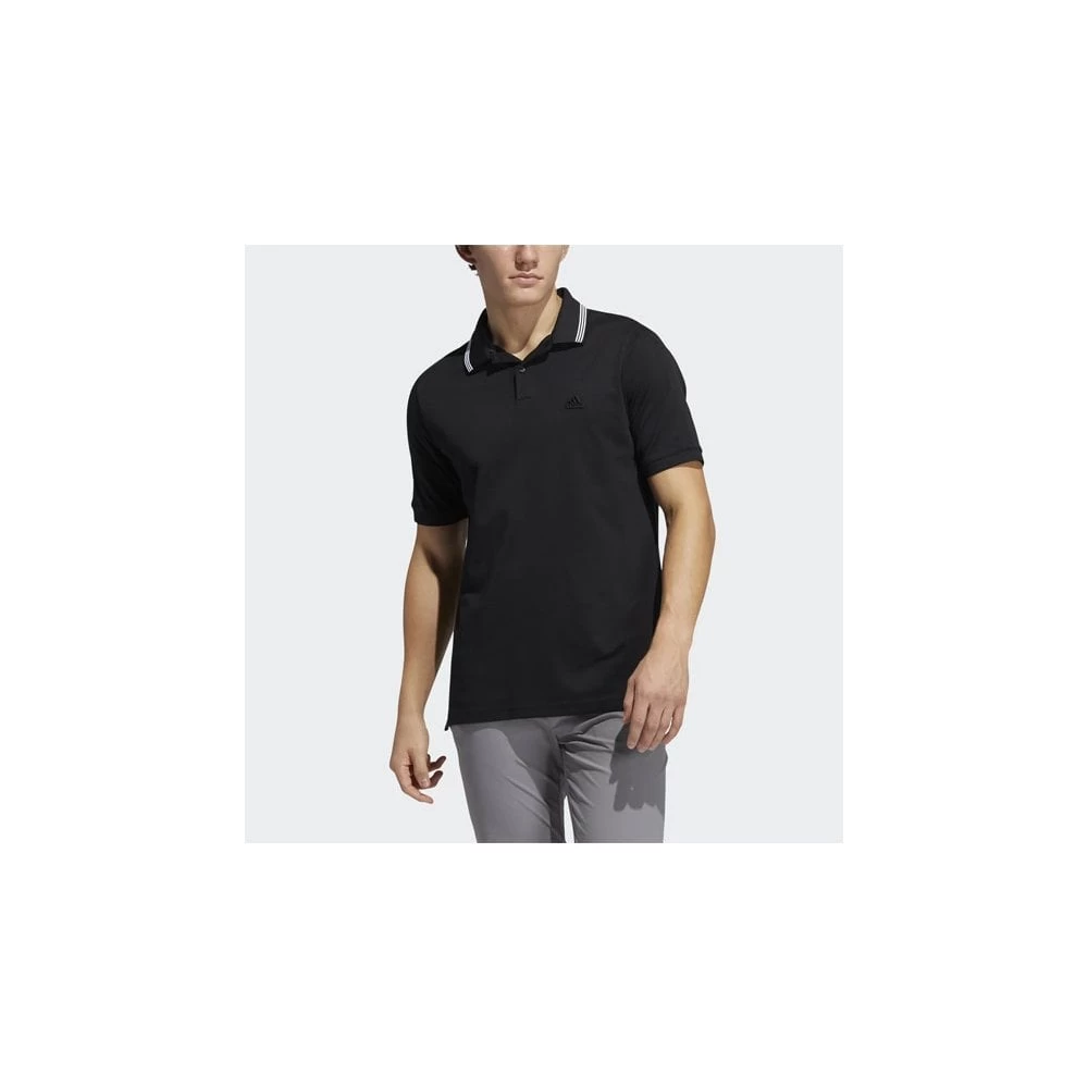 ADIDAS GO-TO PIQUE Polo - BLACK/WHITE 4 ADIDAS GO-TO PIQUE Polo - BLACK/WHITE - Image 2