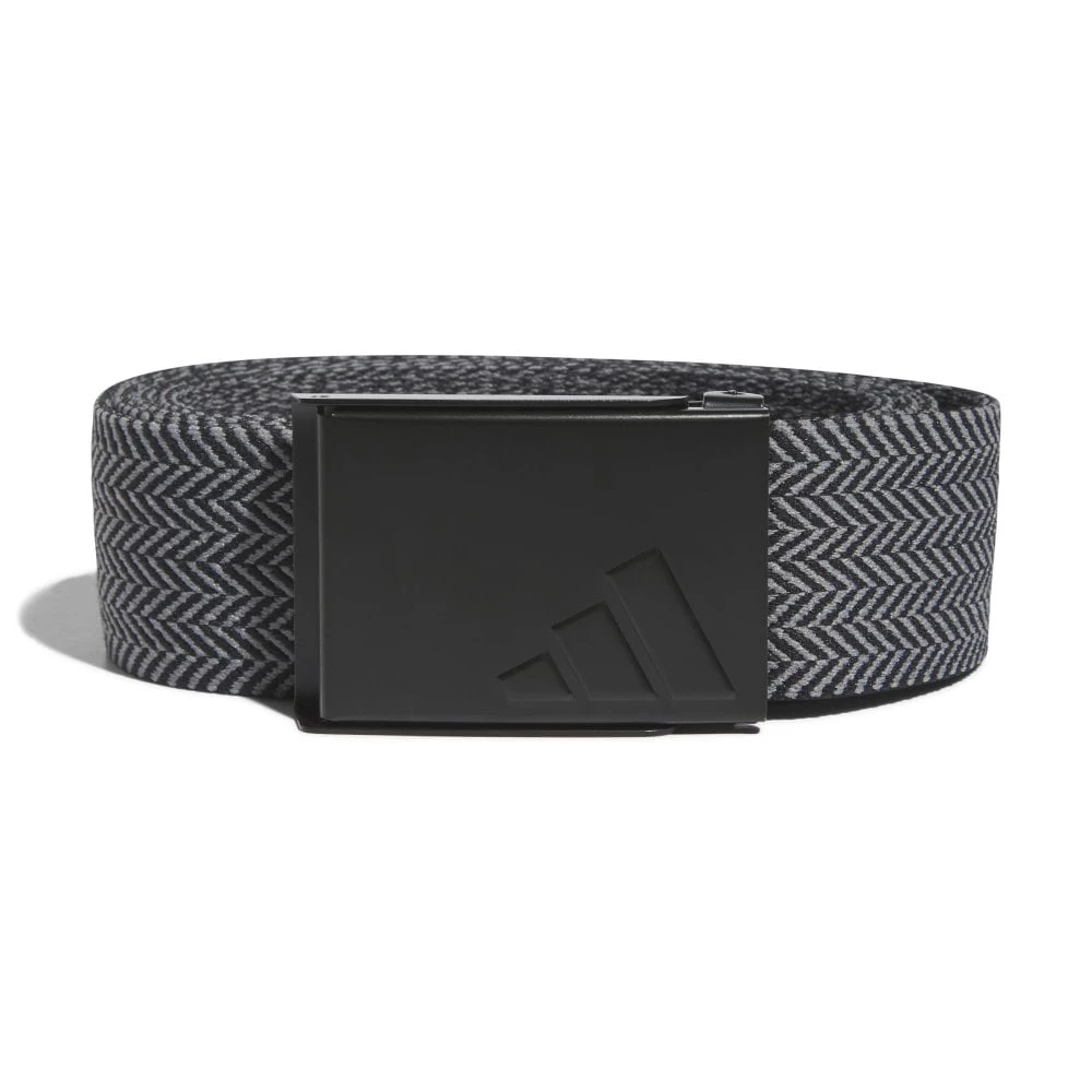 ADIDAS Reversible Stretch Golf Belt - Black - OSFM 3 ADIDAS Reversible Stretch Golf Belt - Black - OSFM