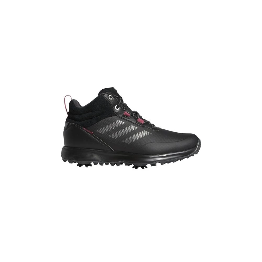 ADIDAS S2G Mid-Cut Golf Shoes Womens - Black/Silver/Pink 2 ADIDAS S2G Mid-Cut Golf Shoes Womens - Black/Silver/Pink