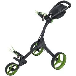 IQ+ 3 Wheel Push Trolley - Black/Lime