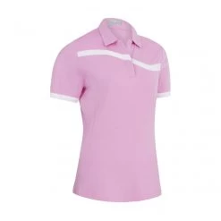 Callaway 2022 Ladies COLOR BLOCK POLO PINK SUNSET