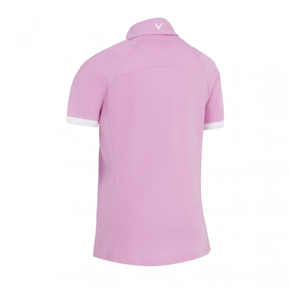 Callaway 2022 Ladies COLOR BLOCK POLO PINK SUNSET 4 Callaway 2022 Ladies COLOR BLOCK POLO PINK SUNSET - Image 2