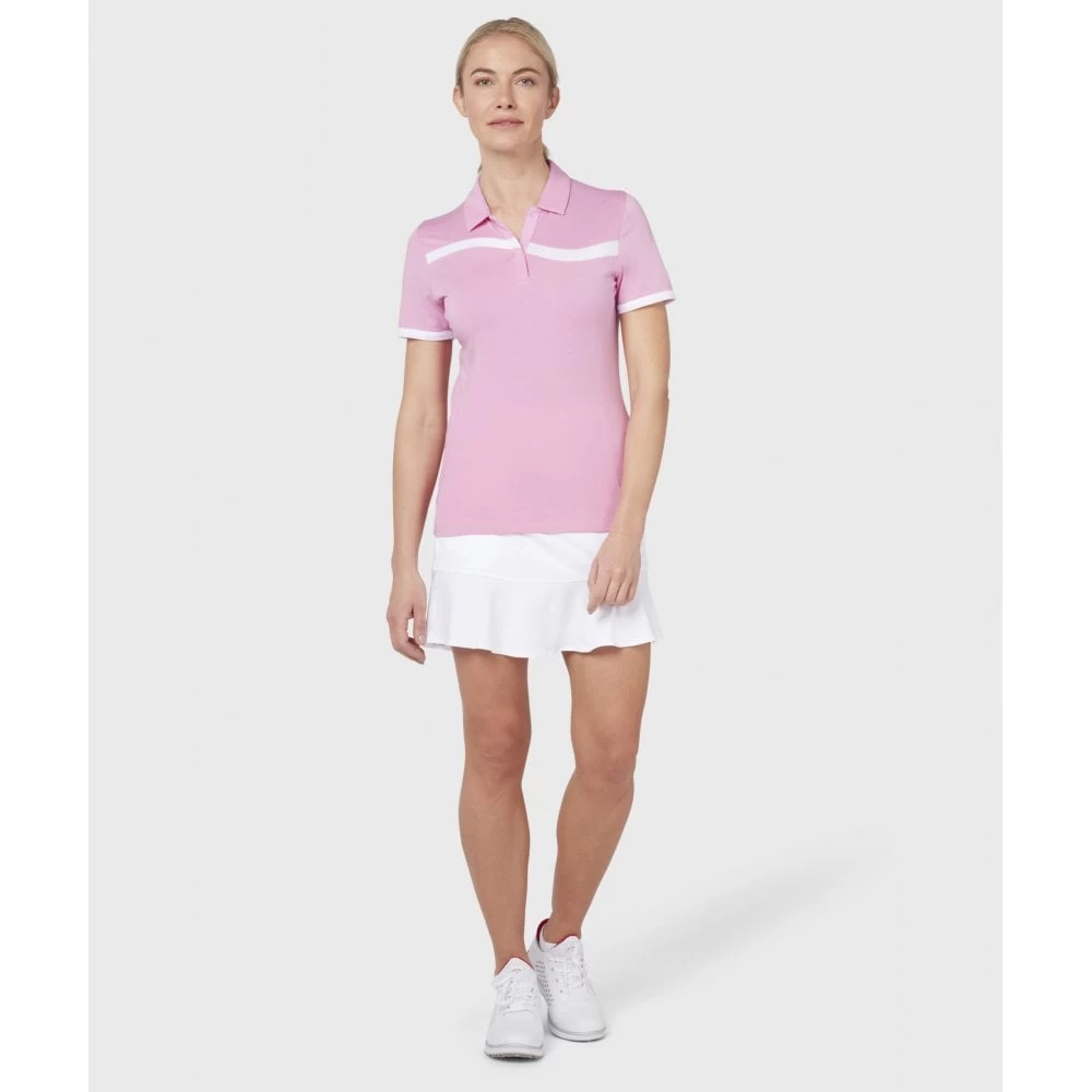 Callaway 2022 Ladies COLOR BLOCK POLO PINK SUNSET 5 Callaway 2022 Ladies COLOR BLOCK POLO PINK SUNSET - Image 3