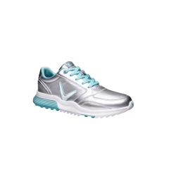Callaway 2022 Lady AURORA Golf Shoes SILVER/LIGHT BLUE