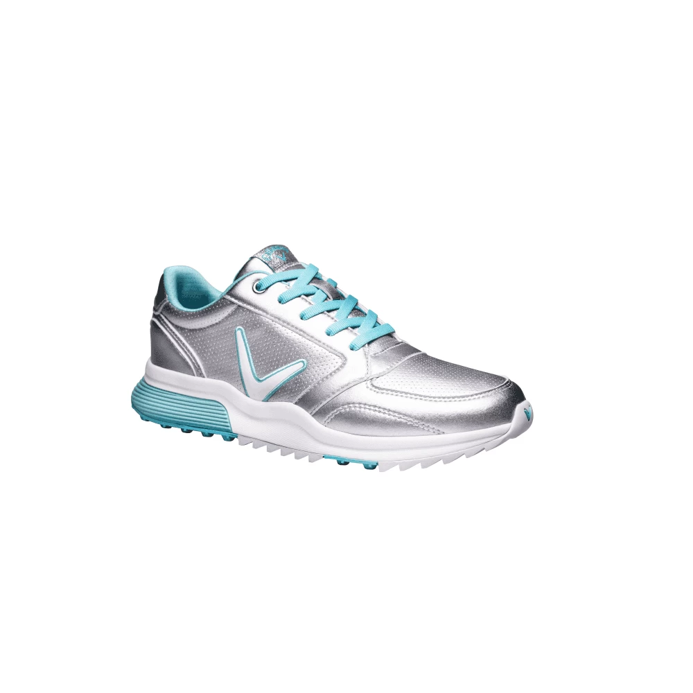 Callaway 2022 Lady AURORA Golf Shoes SILVER/LIGHT BLUE 3 Callaway 2022 Lady AURORA Golf Shoes SILVER/LIGHT BLUE