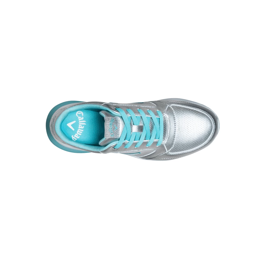 Callaway 2022 Lady AURORA Golf Shoes SILVER/LIGHT BLUE 5 Callaway 2022 Lady AURORA Golf Shoes SILVER/LIGHT BLUE - Image 3