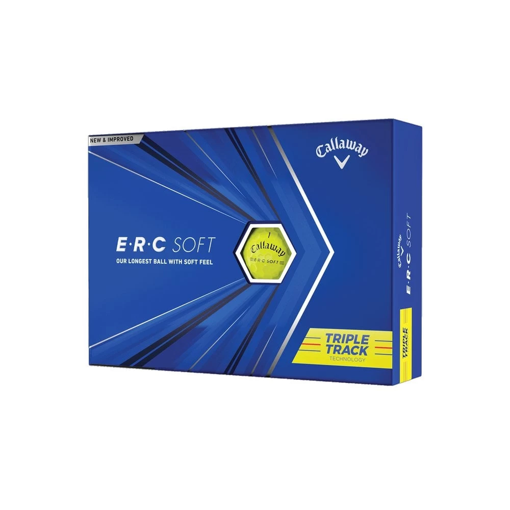 Callaway Golf Balls ERC SOFT YLW 21 TRPL TRK (Doz) 3 Callaway Golf Balls ERC SOFT YLW 21 TRPL TRK (Doz)