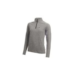 Calvin Klein KAHN ZIP NECK POLO - SILVER MARL