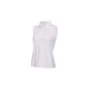 Calvin Klein Ladies AVON SLEEVELESS POLO - WHITE/JETE -golf calvin klein ladies avon sleeveless polo white jete p5684 10474 image