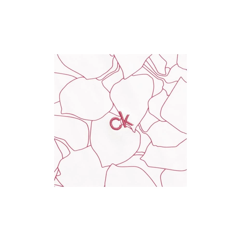 Calvin Klein Ladies AVON SLEEVELESS POLO - WHITE/JETE 6 Calvin Klein Ladies AVON SLEEVELESS POLO - WHITE/JETE - Image 4