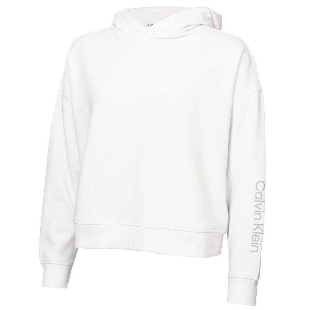 Calvin Klein Ladies Lifestyle CHILL OUT HOODY - WHITE 3 Calvin Klein Ladies Lifestyle CHILL OUT HOODY - WHITE
