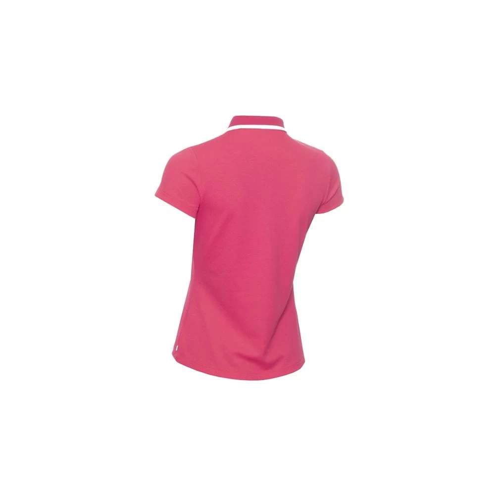Calvin Klein Ladies NESS CAP SLEEVE POLO - JETE 4 Calvin Klein Ladies NESS CAP SLEEVE POLO - JETE - Image 2
