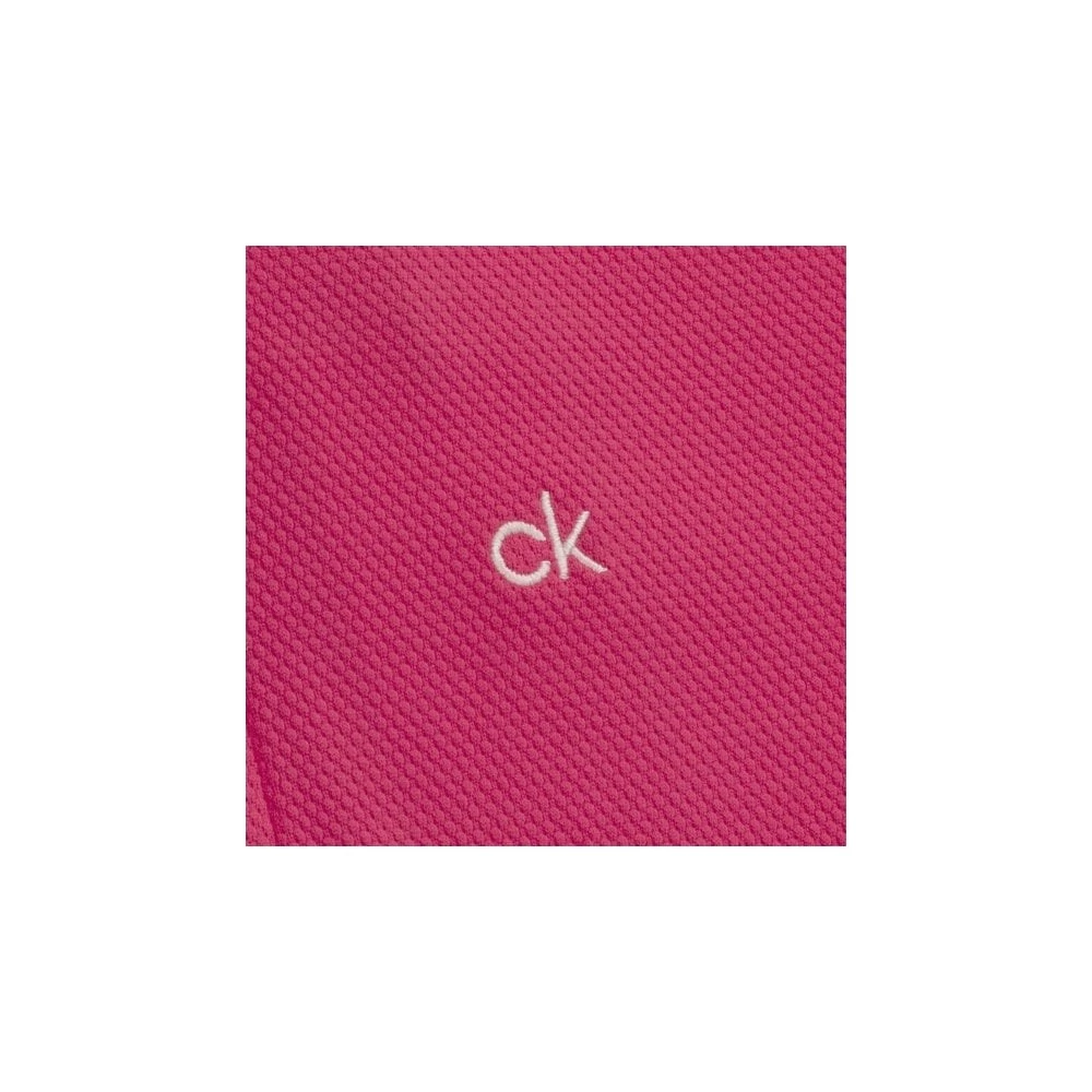 Calvin Klein Ladies NESS CAP SLEEVE POLO - JETE 6 Calvin Klein Ladies NESS CAP SLEEVE POLO - JETE - Image 4