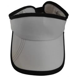 Calvin Klein Ladies White/Black Microfibre Visor