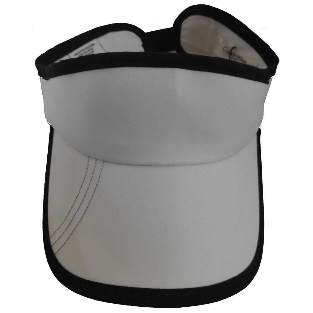 Calvin Klein Ladies White/Black Microfibre Visor 3 Calvin Klein Ladies White/Black Microfibre Visor