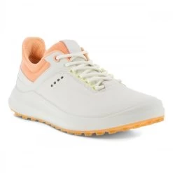 ECCO W GOLF CORE GOLF SHOE - WHITE/PEACH NECTAR