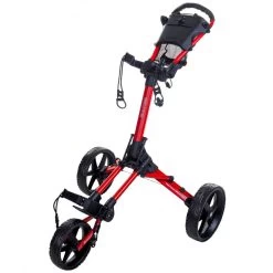 Square Golf Trolley - Red/Black