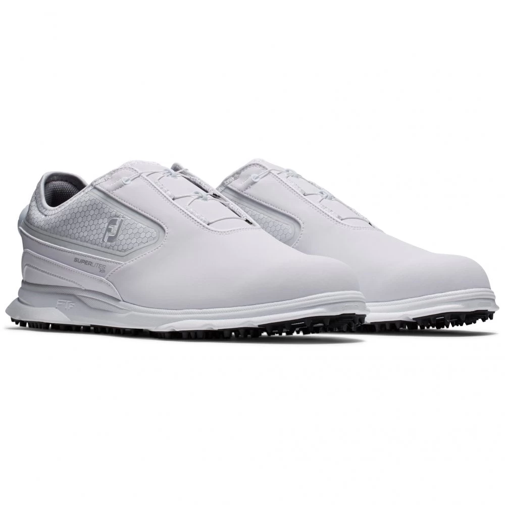 FootJoy 2022 Mens Superlites XP BOA Golf Shoes - White/Silver 3 FootJoy 2022 Mens Superlites XP BOA Golf Shoes - White/Silver