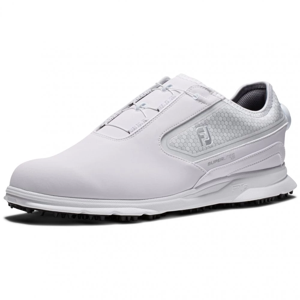 FootJoy 2022 Mens Superlites XP BOA Golf Shoes - White/Silver 4 FootJoy 2022 Mens Superlites XP BOA Golf Shoes - White/Silver - Image 2