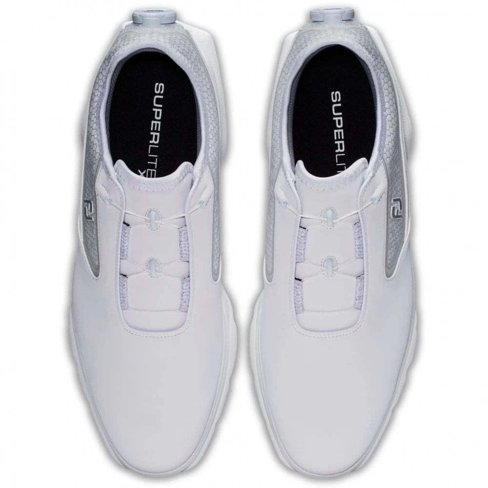FootJoy 2022 Mens Superlites XP BOA Golf Shoes - White/Silver 6 FootJoy 2022 Mens Superlites XP BOA Golf Shoes - White/Silver - Image 4