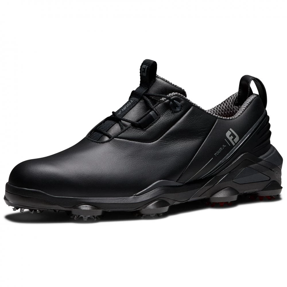 FootJoy 2022 Mens Tour Alpha Golf Shoes - Black/Charcoal/Red 4 FootJoy 2022 Mens Tour Alpha Golf Shoes - Black/Charcoal/Red - Image 2