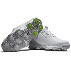 FootJoy 2022 Mens Tour Alpha Golf Shoes - White/Grey/Lime -golf footjoy 2022 mens tour alpha golf shoes white grey lime p7892 15844 image