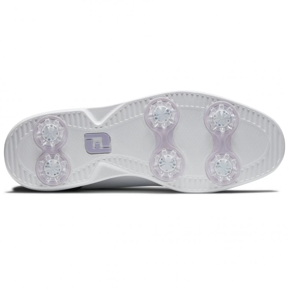 FootJoy 2022 Womens FJ Traditions Golf Shoes - White/Navy 5 FootJoy 2022 Womens FJ Traditions Golf Shoes - White/Navy - Image 3