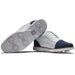 FootJoy 2022 Womens FJ Traditions Golf Shoes - White/Navy 11 FootJoy 2022 Womens FJ Traditions Golf Shoes - White/Navy -golf footjoy 2022 womens fj traditions golf shoes white navy p7898 15874 image