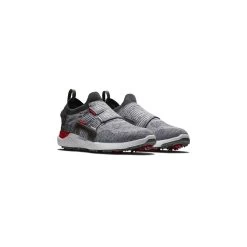 FootJoy HYPERFLEX Golf Shoes Mens BOA - Grey/Black/Red