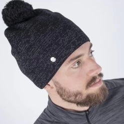 Galvin Green Lemmy Bobble Hat - Black/Reflex -golf galvin green lemmy bobble hat black reflex p9689 20857 image
