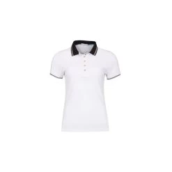 CLAUDINE CLUB POLO - WHITE/BLACK