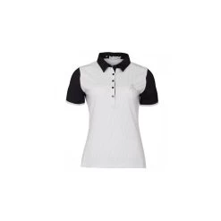 CLIONA PIN DOT POLO BLK-WHT